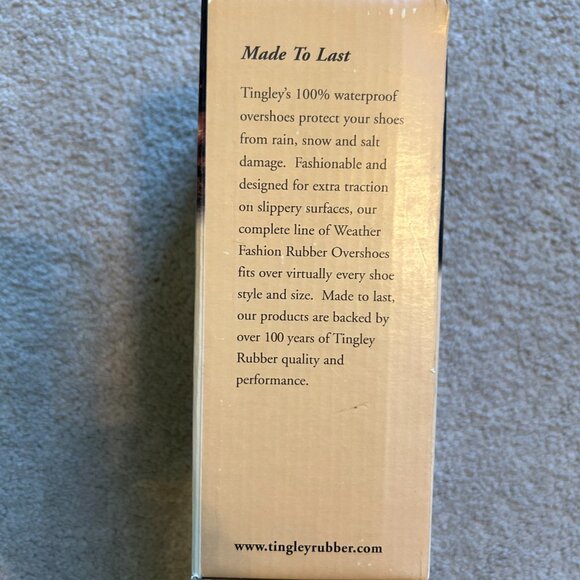 Tingley #1800 Weather Fashions Stretch Rubber Overshoes XL 11.5-14 New in Box - Picture 2 of 6